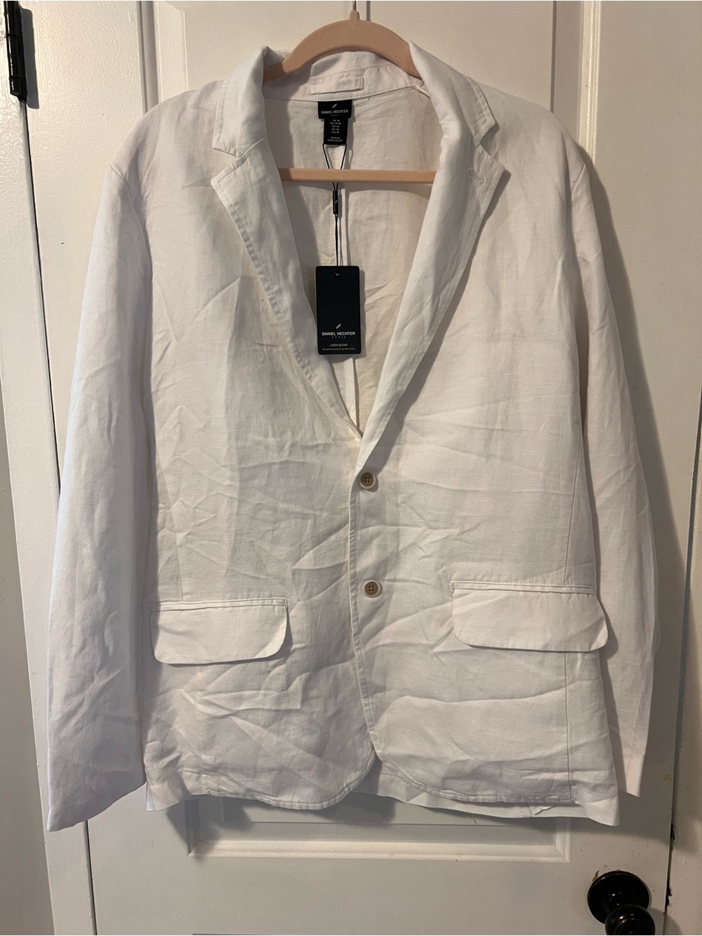 Daniel Hechter White Linen Blend Blazer